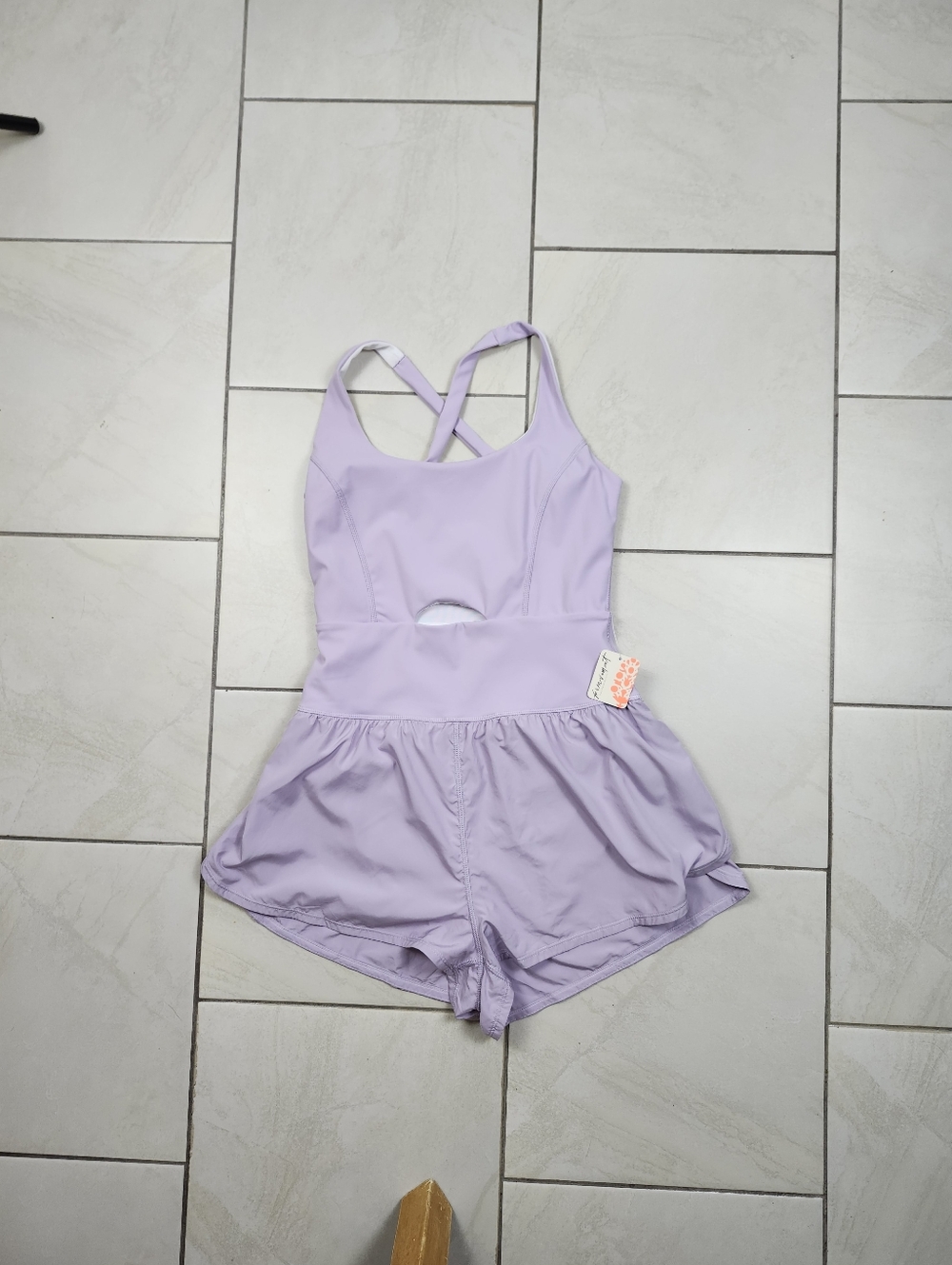 Free people women's Righteous Runsie OB1227782 iris mauve romper small 4-6 - Picture 4 of 17